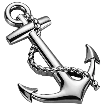 black and white anchor